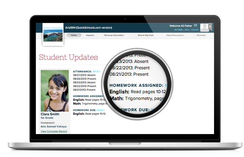 Student Parent Portal